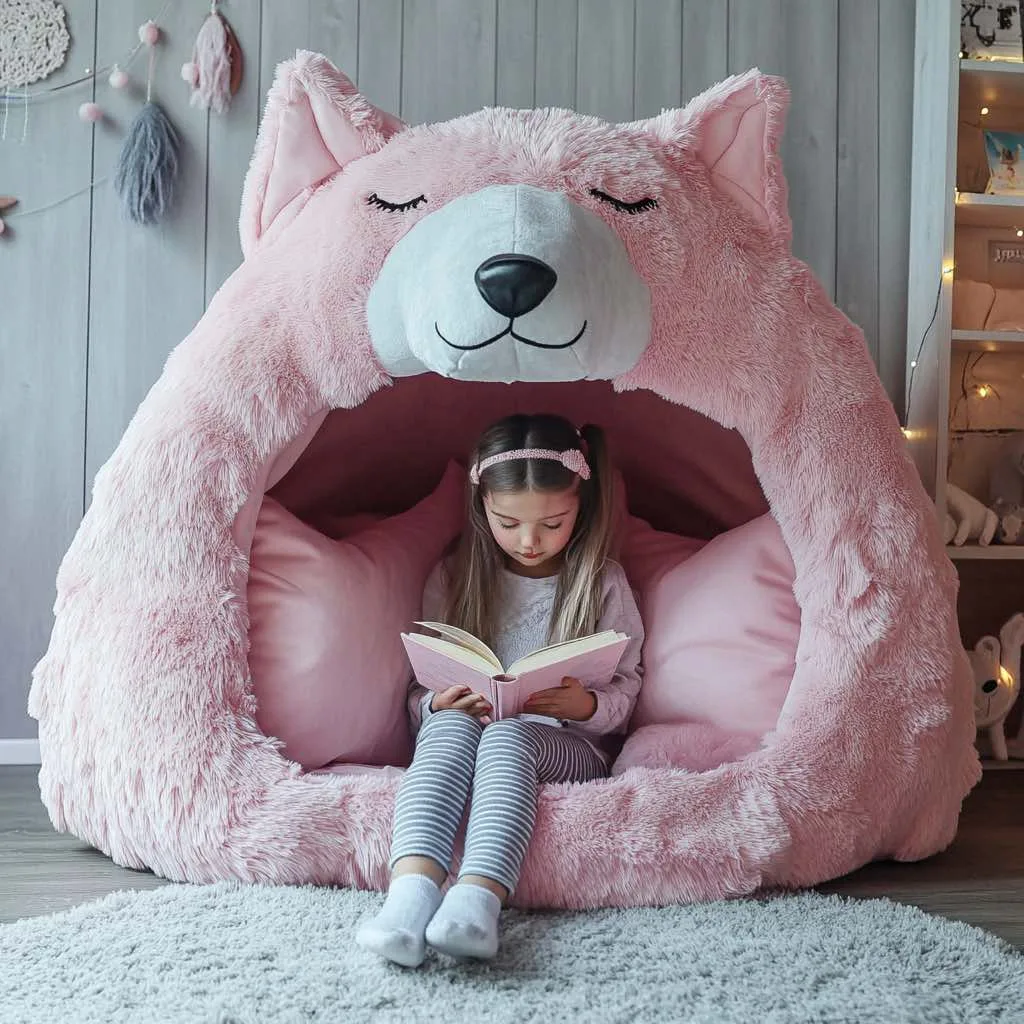 Experience the Ultimate Comfort with Plush Animal-Themed Snuggle Beds