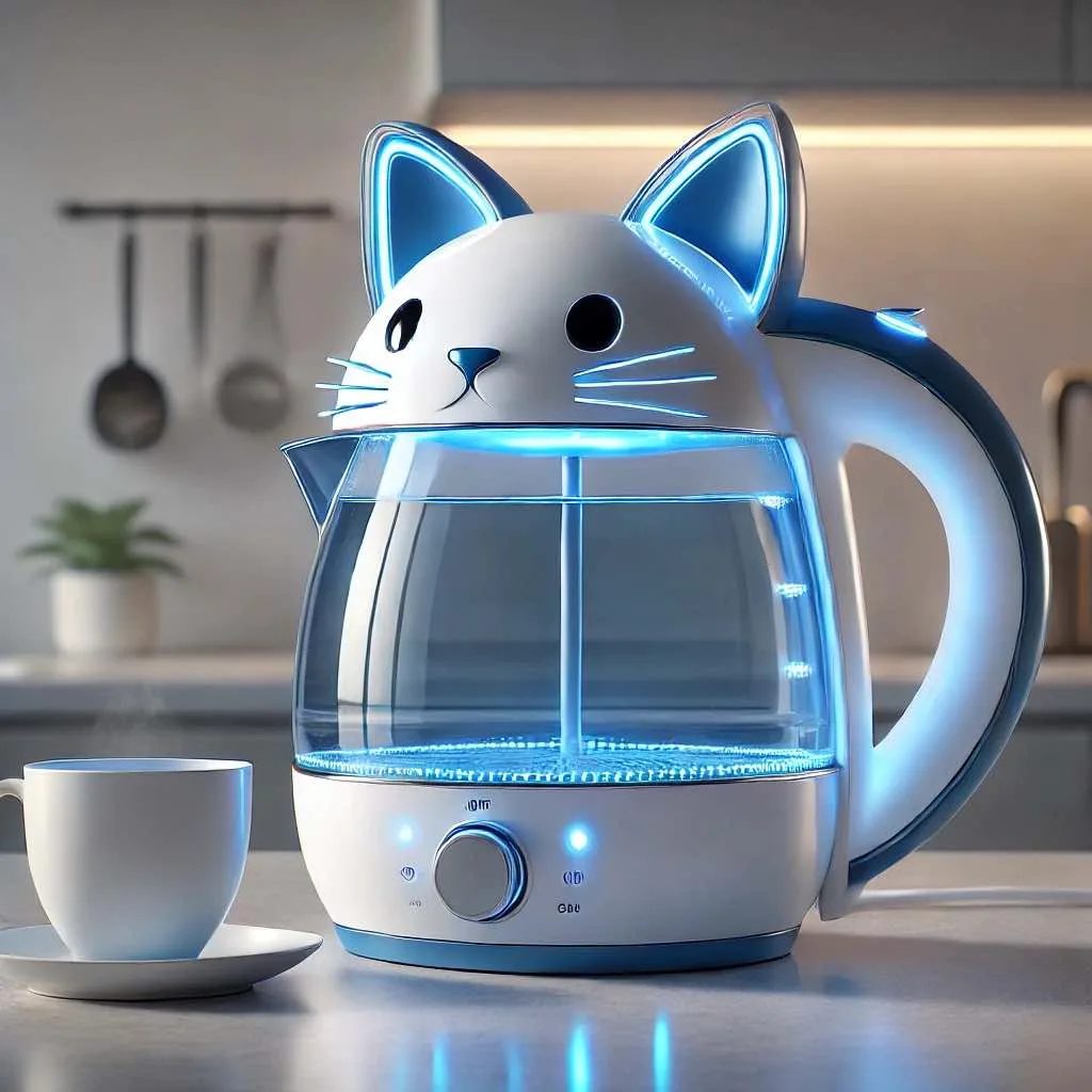 Bring Joy to Your Kitchen with Cat-Themed Electric Kettles