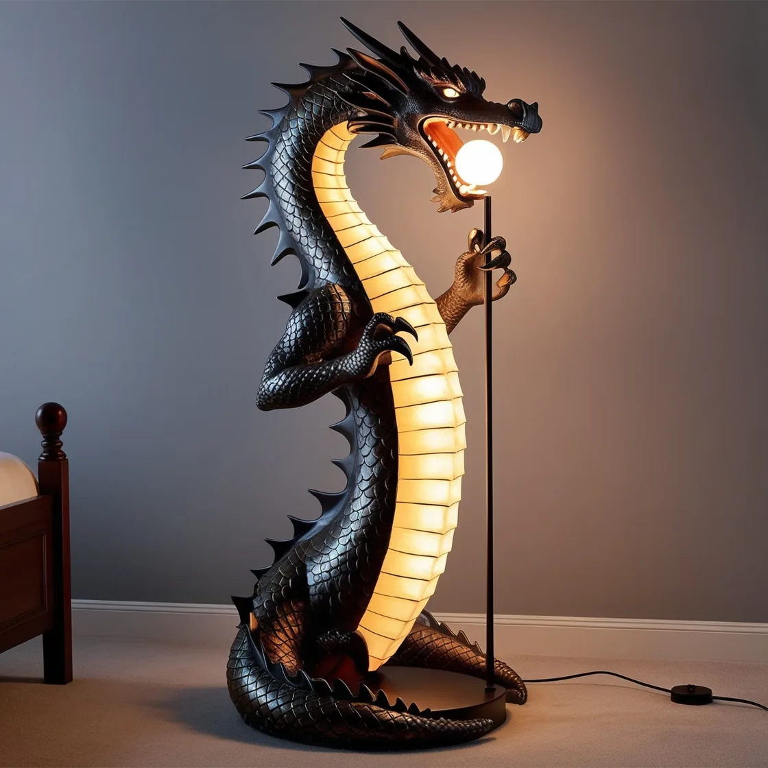 Bring Mythical Magic to Your Home with Dragon Lamps