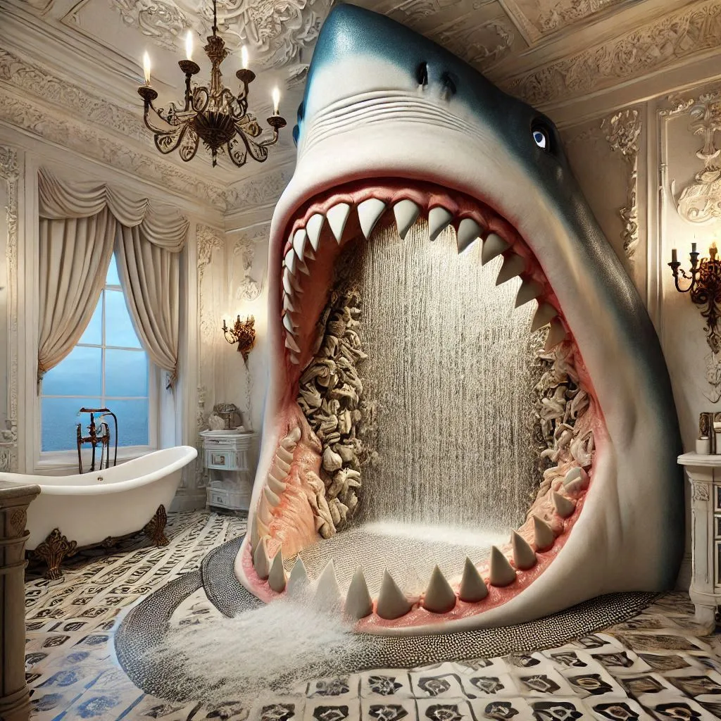 Giant Shark Showers: A Bold Dive into Functional Art and Bathroom Design