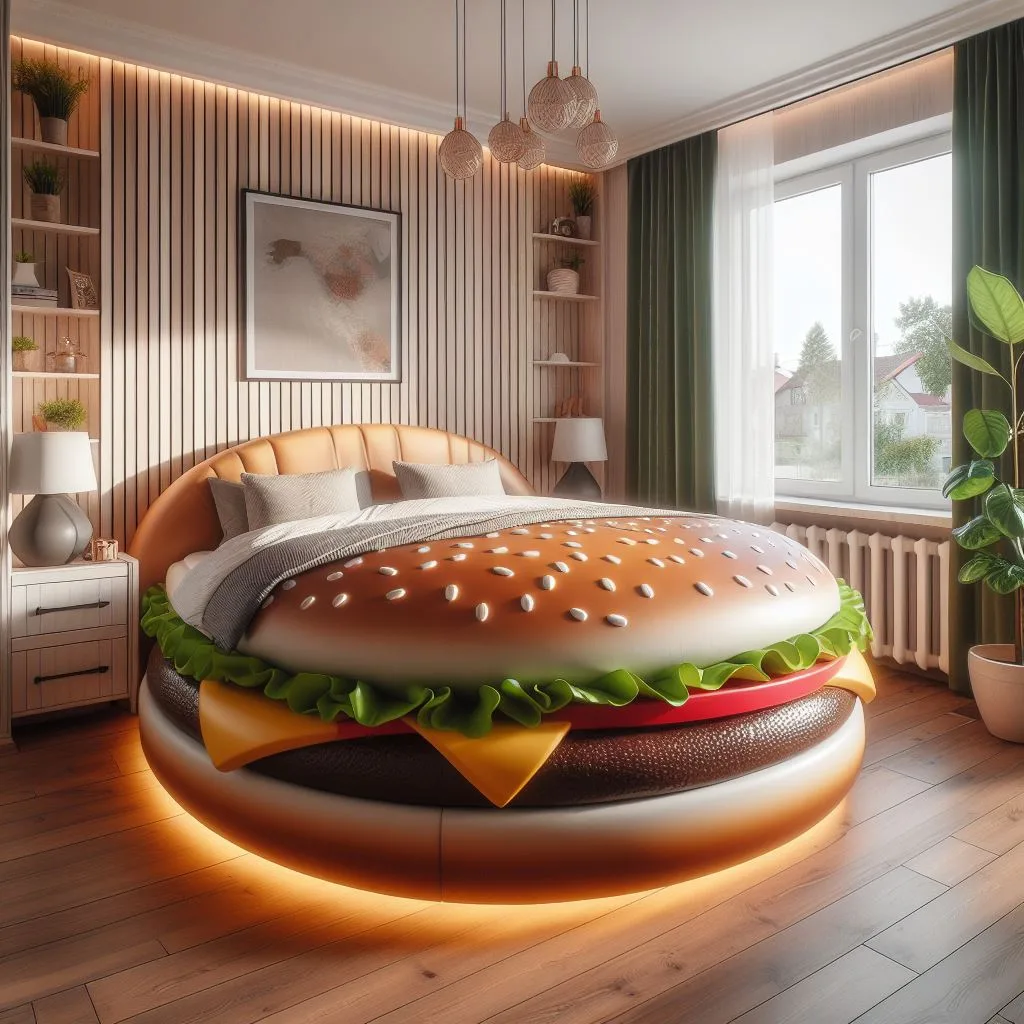 Hamburger-Shaped Bed: The Ultimate Fusion of Comfort and Whimsy