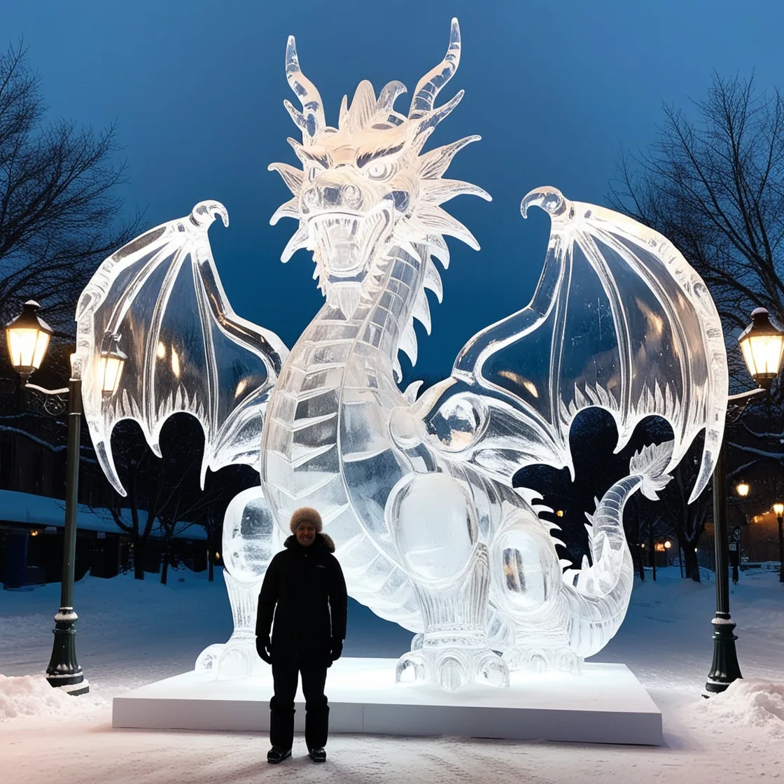 The Role of Ice Dragon Sculptures in Festivals and Competitions