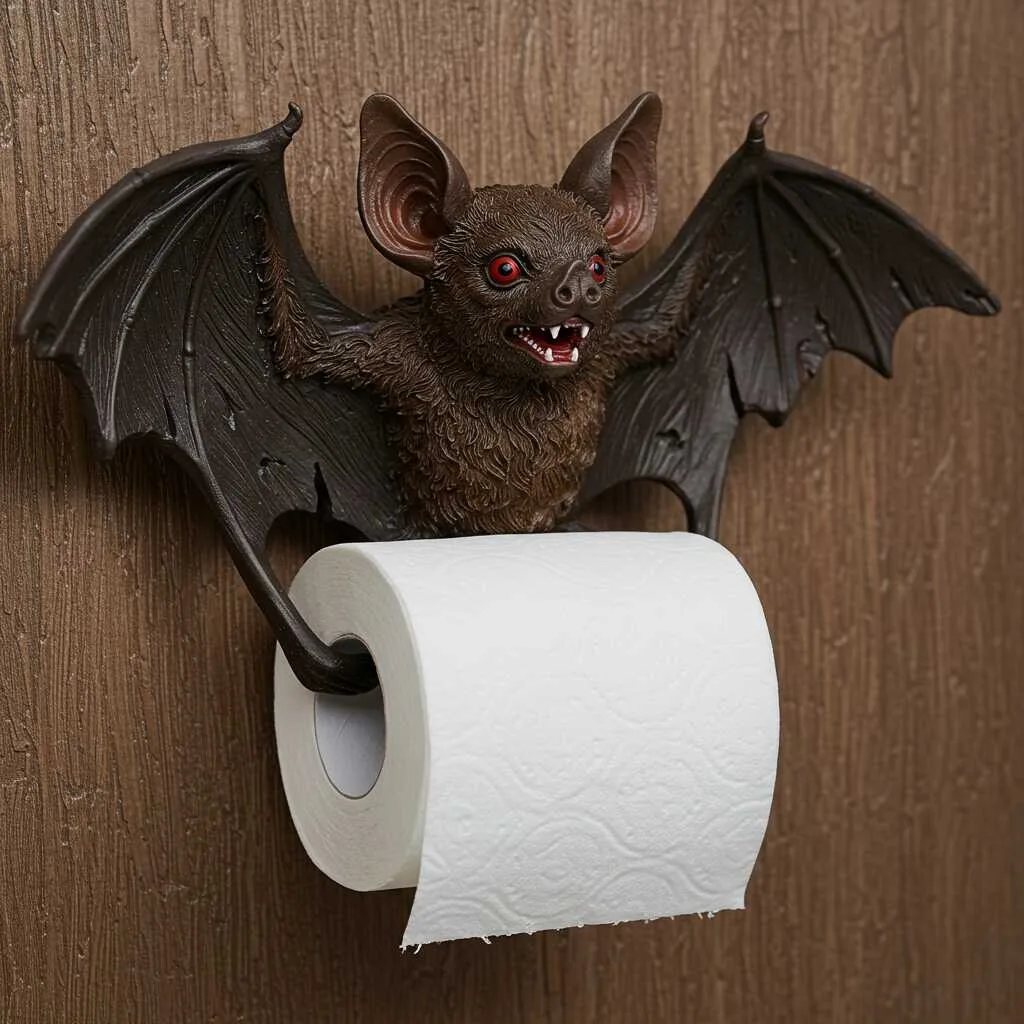 What is a Bat Shaped Toilet Paper Holder?