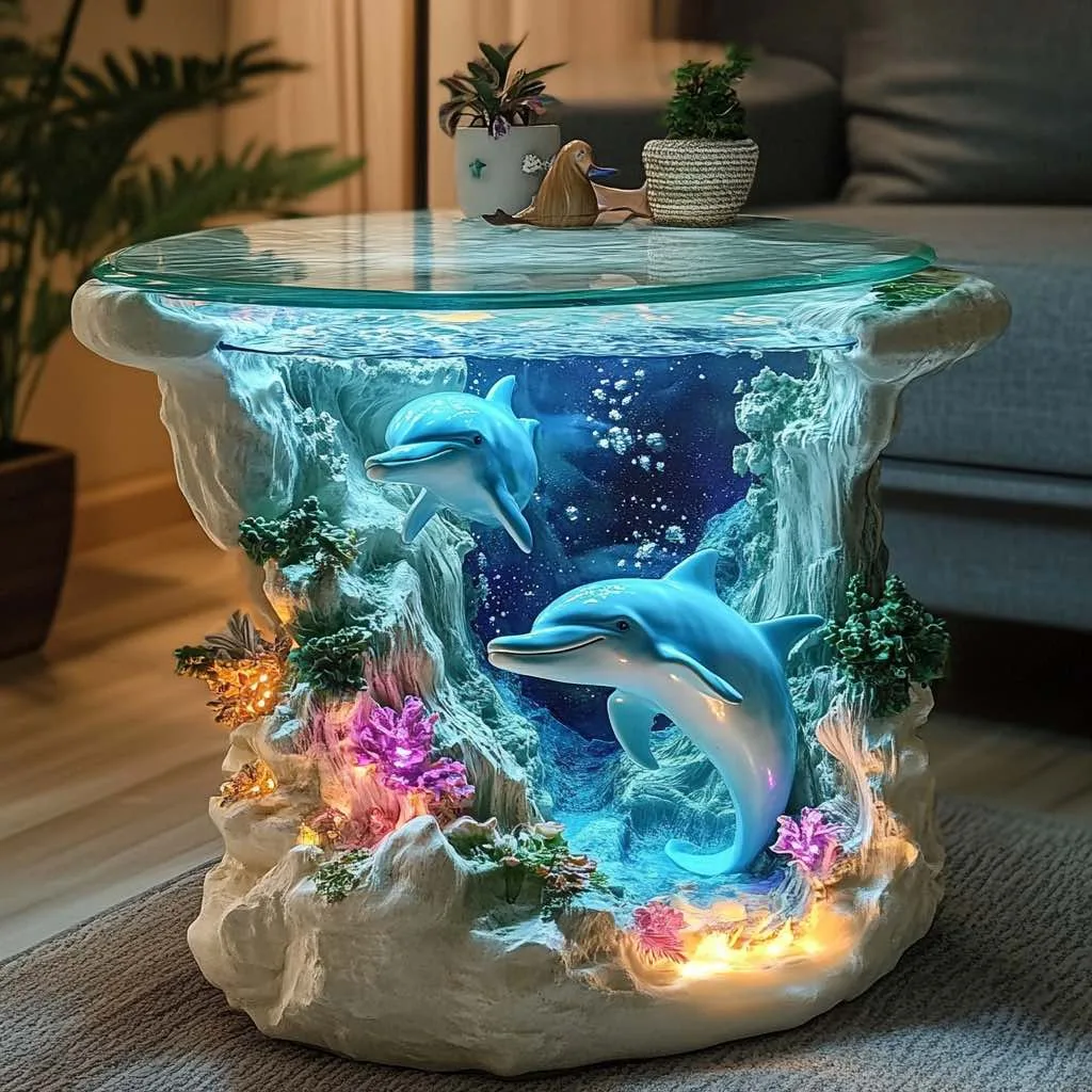 Embracing the Beauty of Dolphin Themed Side Tables