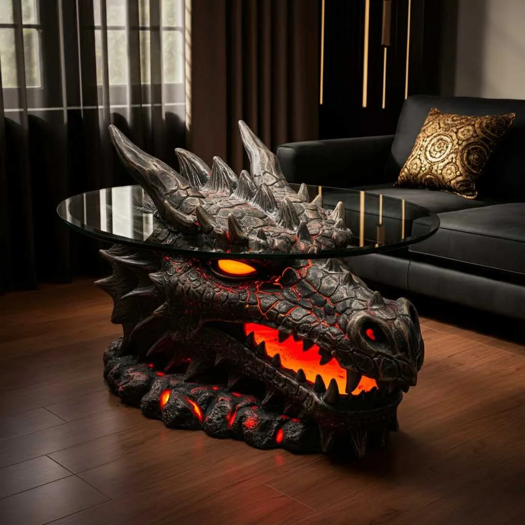 Styles and Applications of Dragon Shaped Tables