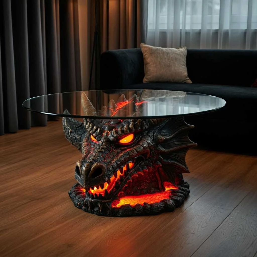 Dragon Shaped Tables as Statement Pieces