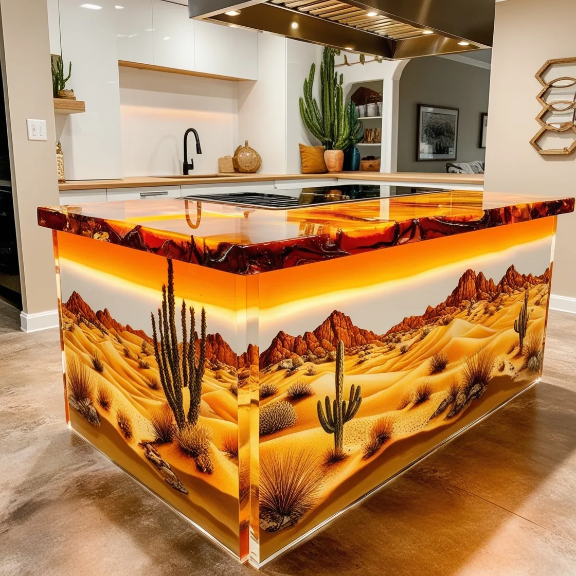 The Allure of Epoxy Active Scene Kitchen Islands