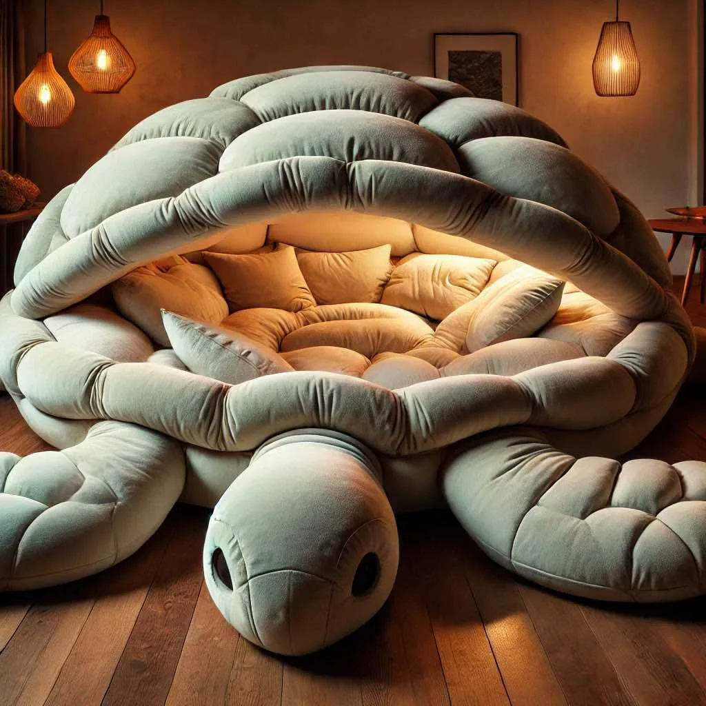 Experience Ultimate Relaxation with Giant Turtle Lounger Pods