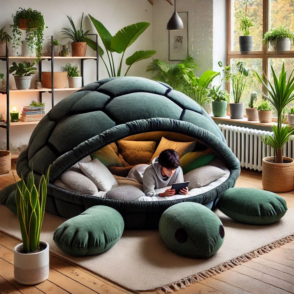 The Anatomy of Giant Turtle Lounger Pods