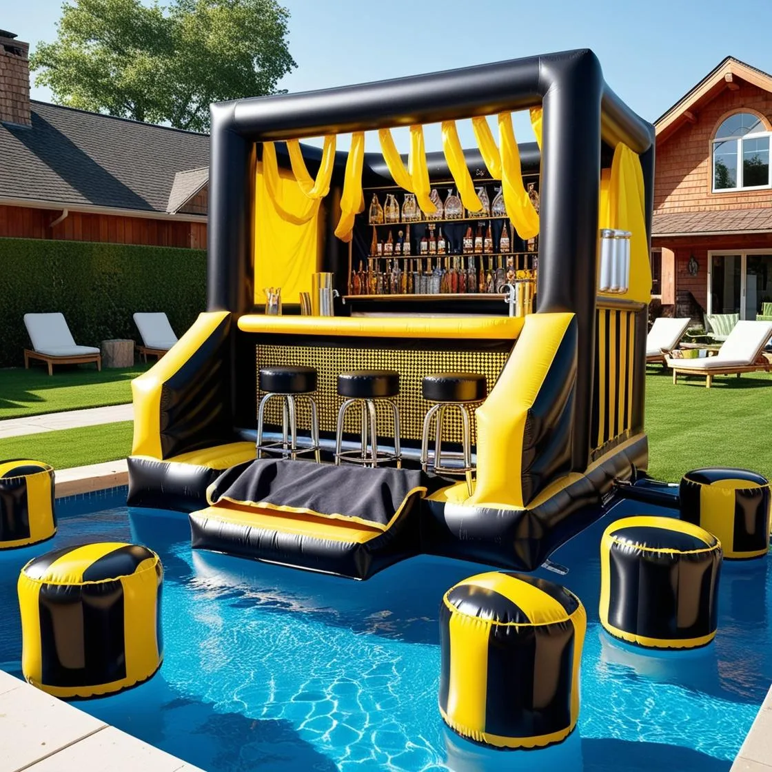 How to Use an Inflatable Pool Bar