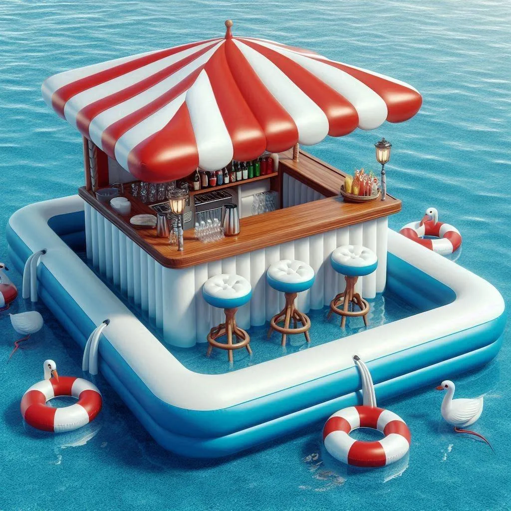 What Are Inflatable Pool Bars?