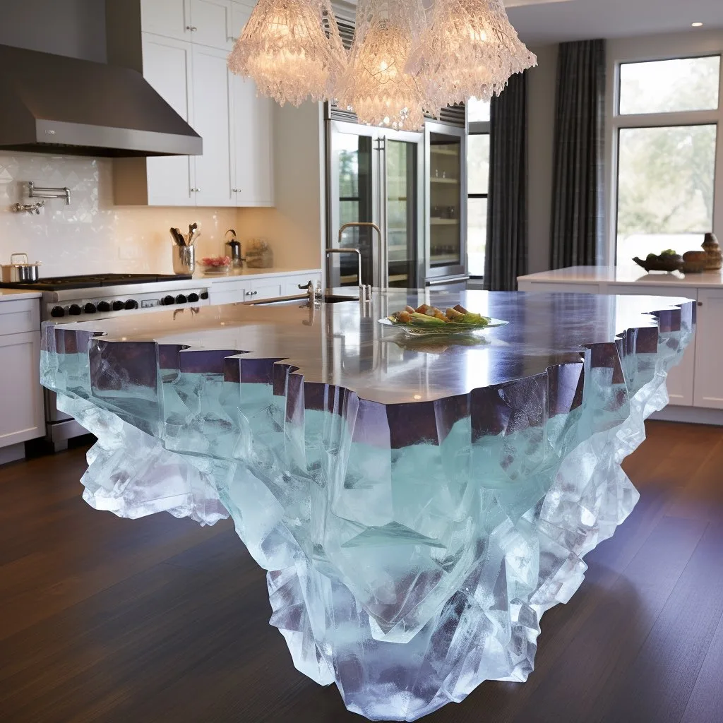 Creative Uses for Luxury Mineral Crystal Kitchen Islands