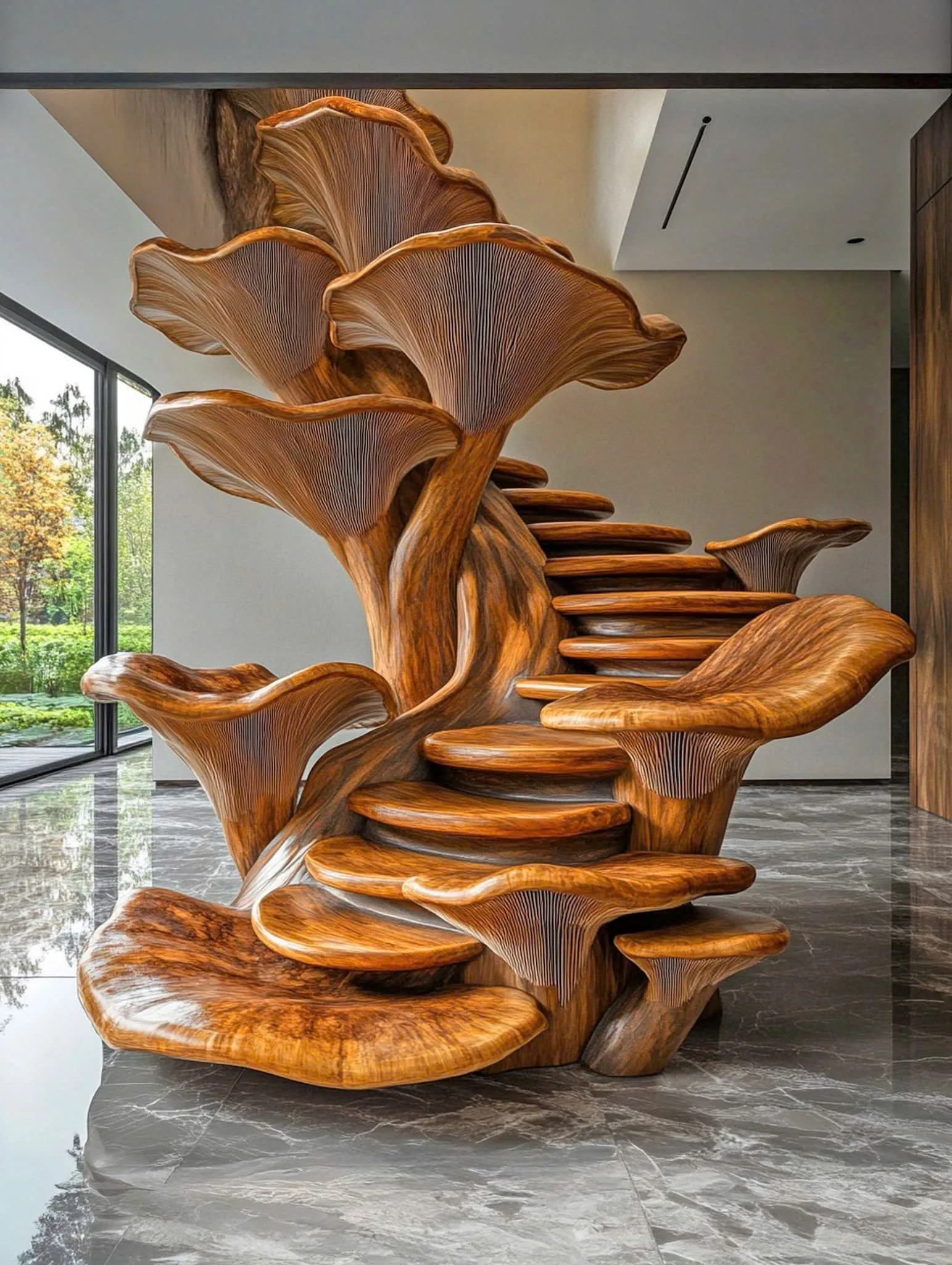 Embracing Nature's Design: The Allure of Mushroom Staircase