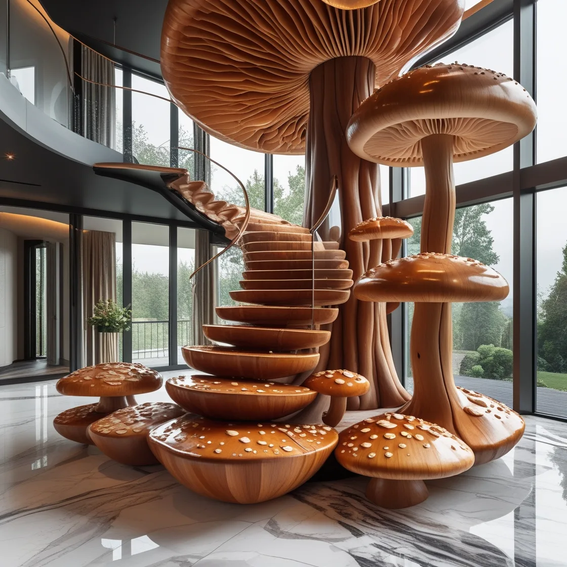 Understanding the Aesthetics of Mushroom Staircase