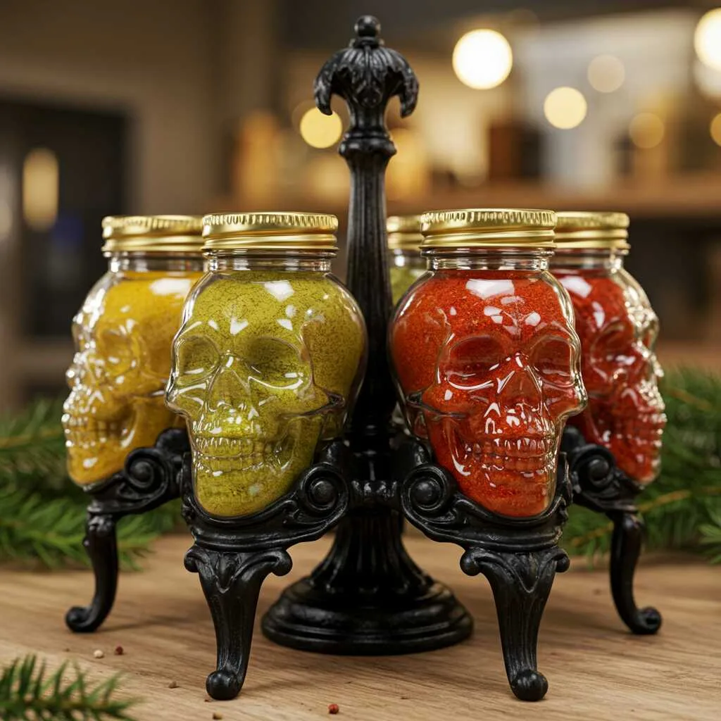 The Charm of Skull Shaped Spice Jars