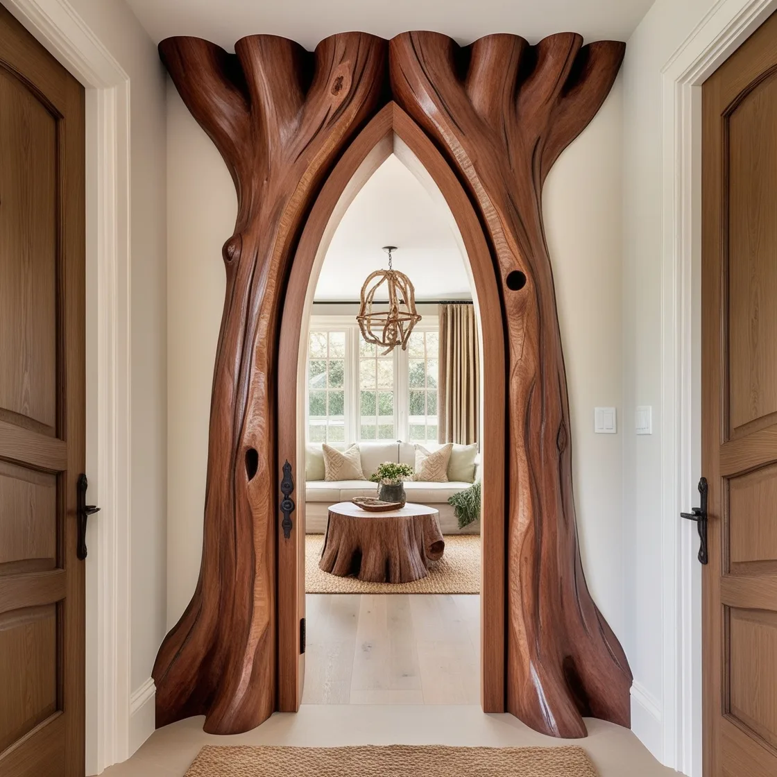 Embracing Nature's Aesthetics - The Allure of Tree Shaped Doorways