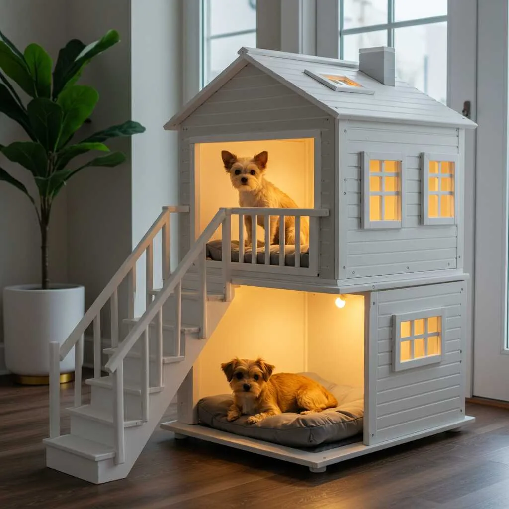 Unique Examples of Two-storey Dog Houses