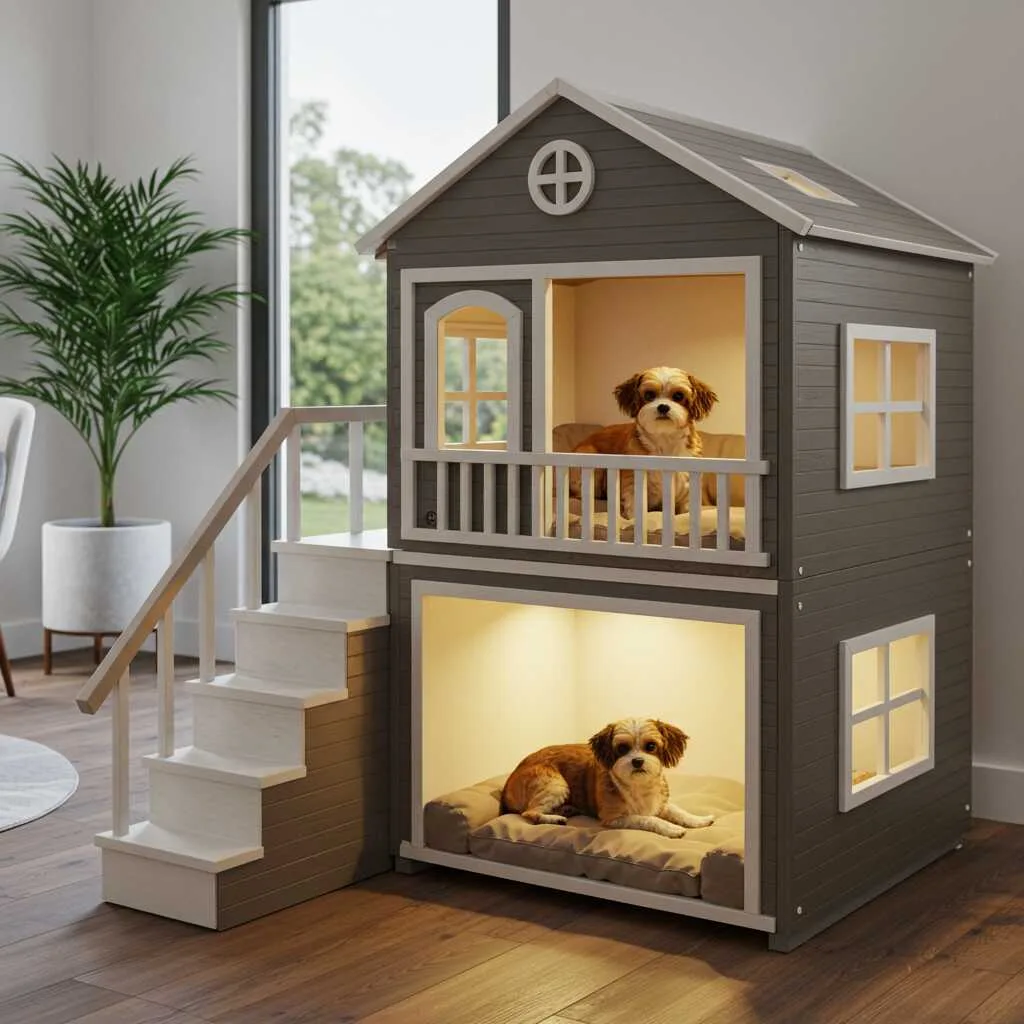 Comparisons Between Two-storey Dog Houses and Traditional Single-storey Ones