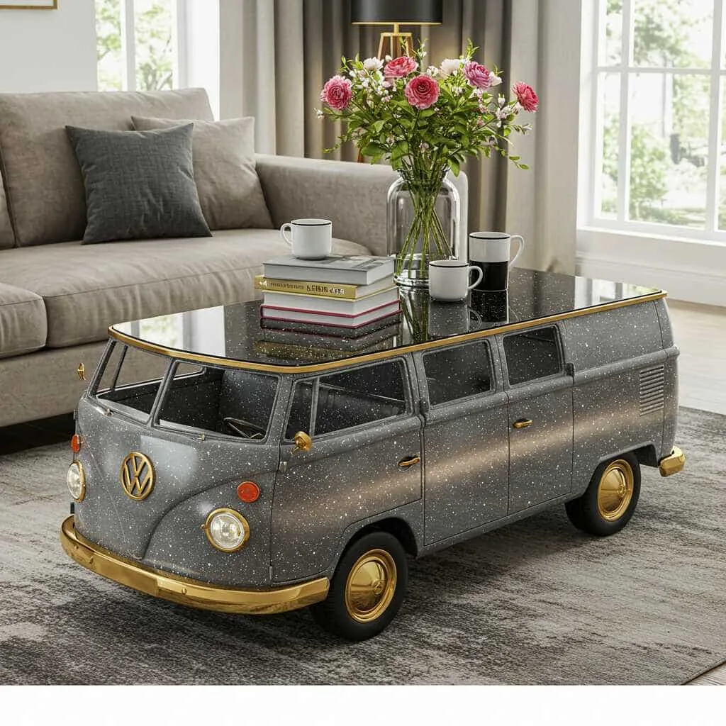 Embrace Nostalgia with Volkswagen Bus Coffee Tables - A Unique Touch for Your Home