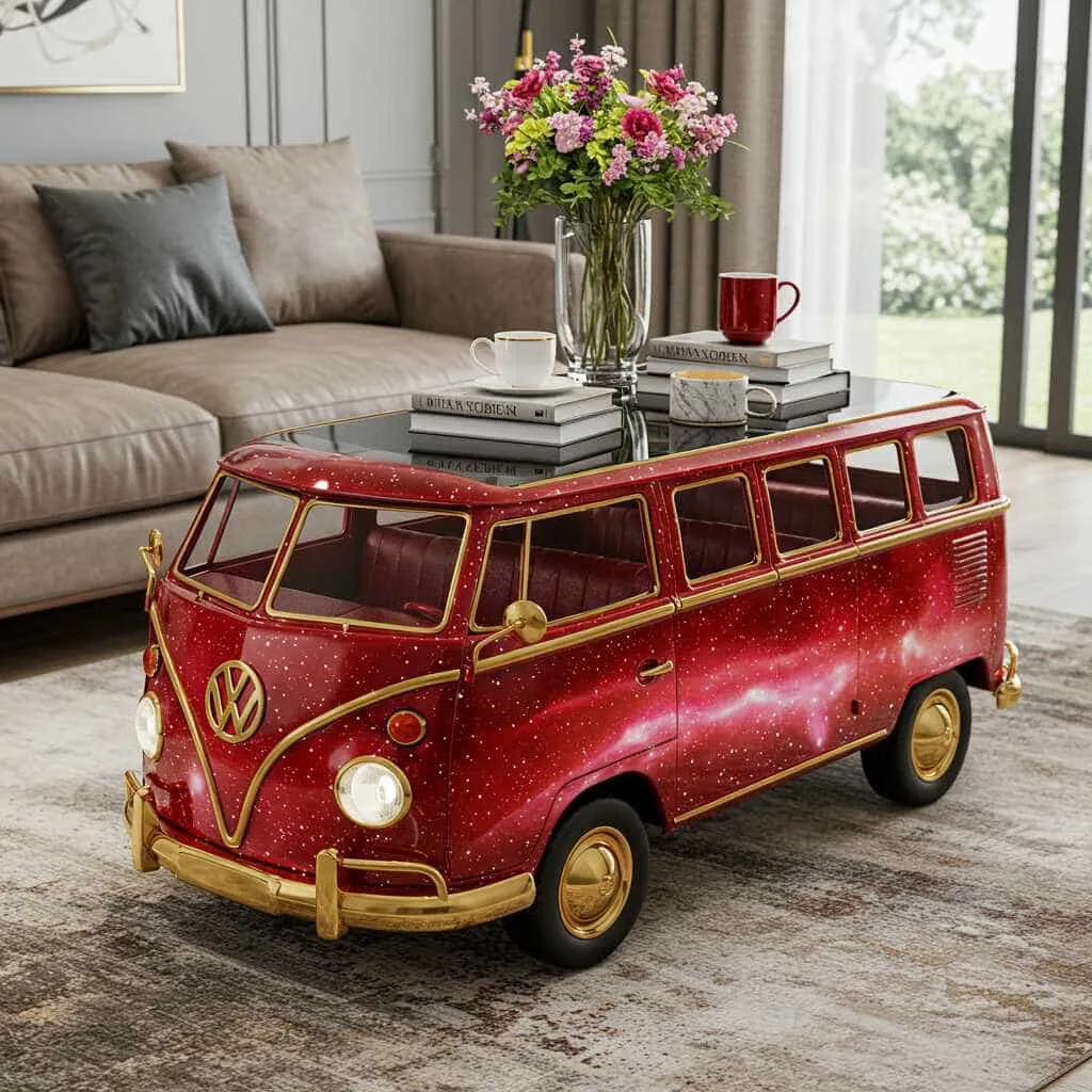 Craftsmanship Behind Volkswagen Bus Coffee Tables