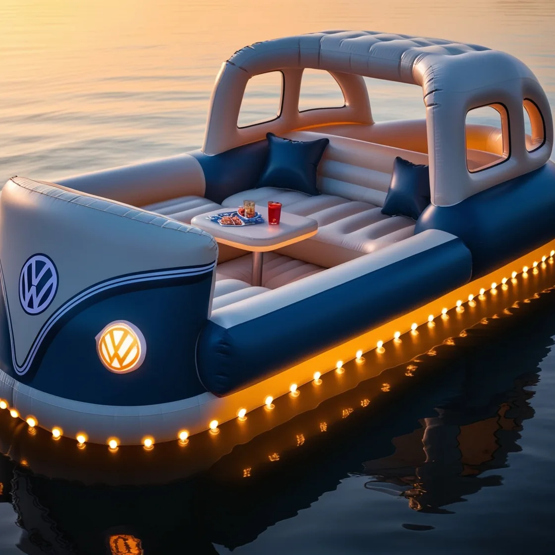 2. Key Features of Volkswagen Bus Lake Party Floats