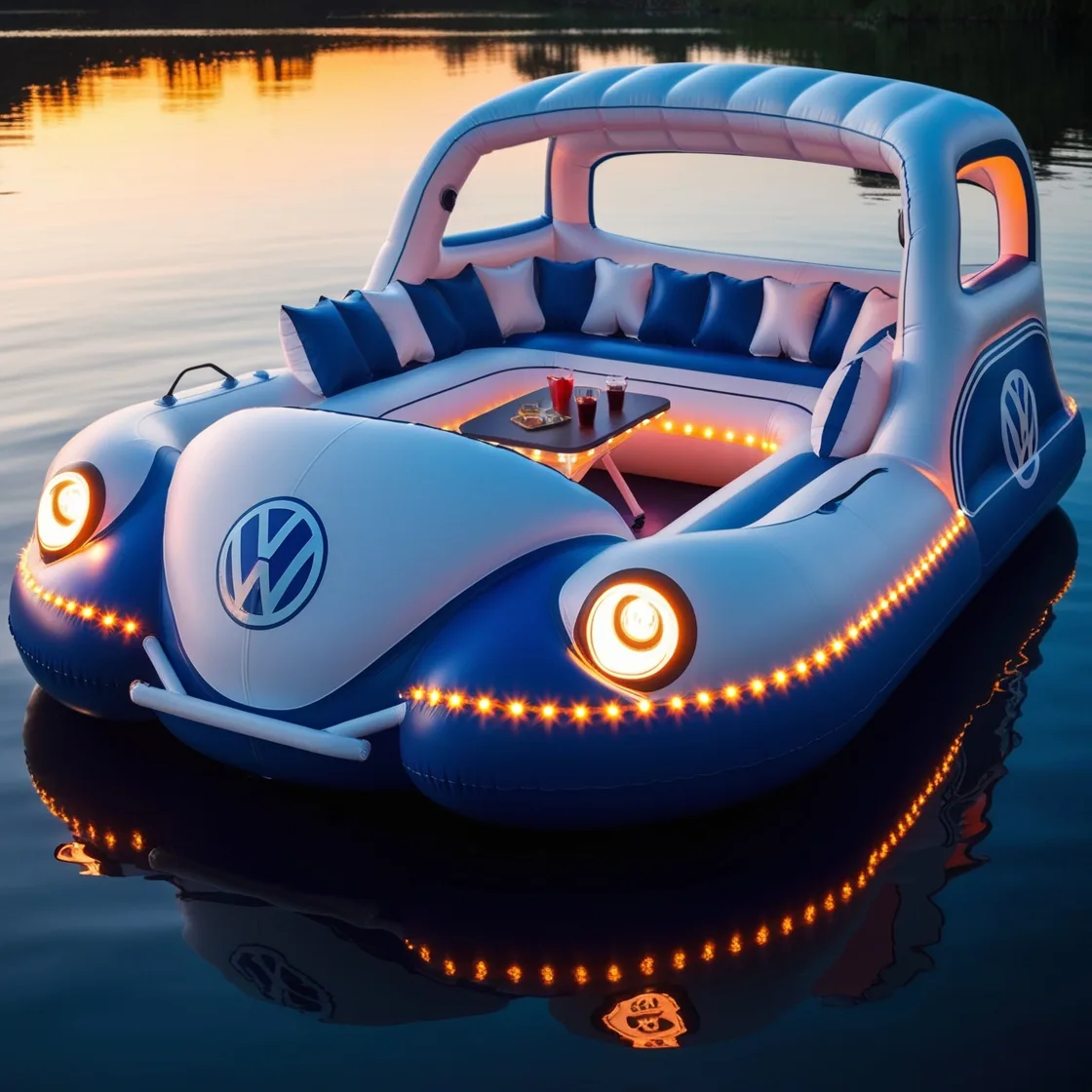 3. How Volkswagen Bus Lake Party Floats Enhance Lake Parties