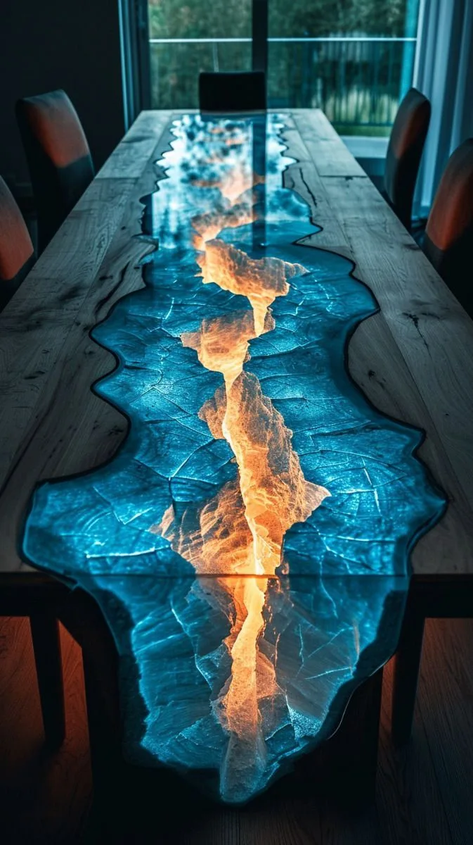 The Beauty of Flowing River Dining Tables