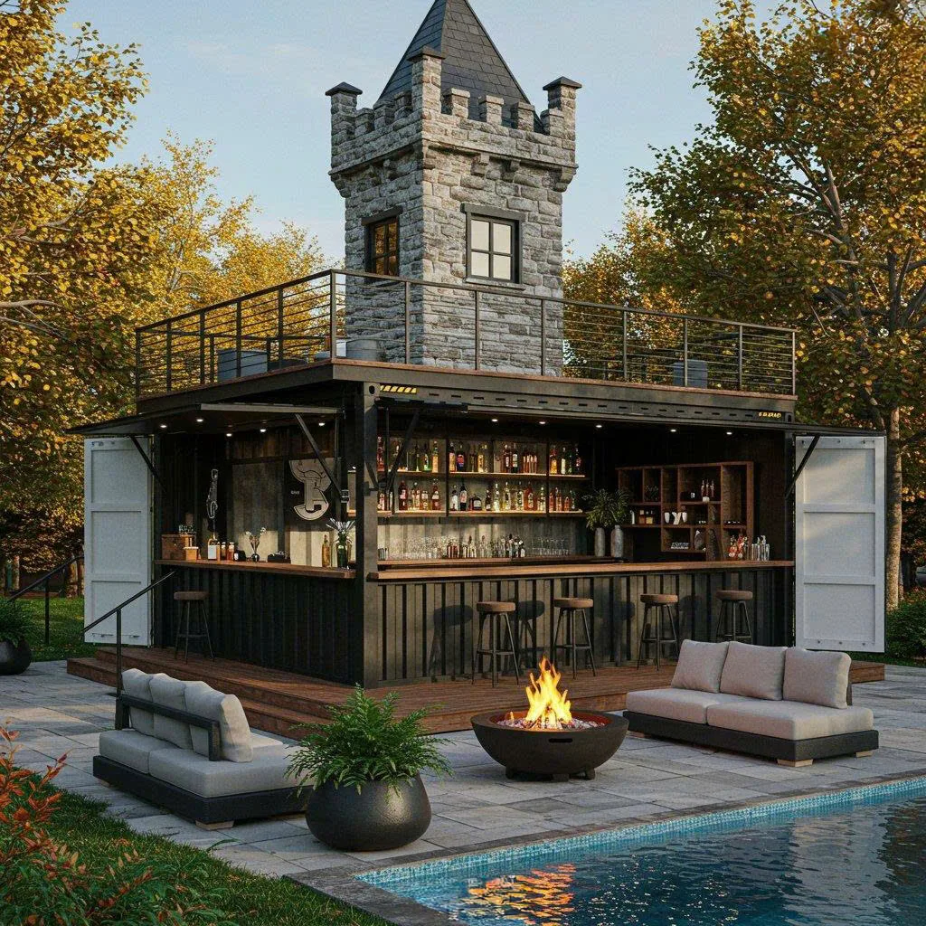 Backyard Bars from Shipping Containers: The Ultimate Outdoor Entertainment Space