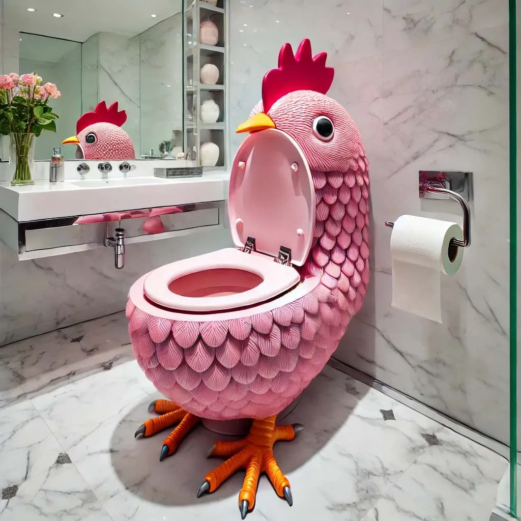 How to Train Chickens to Use a Toilet System