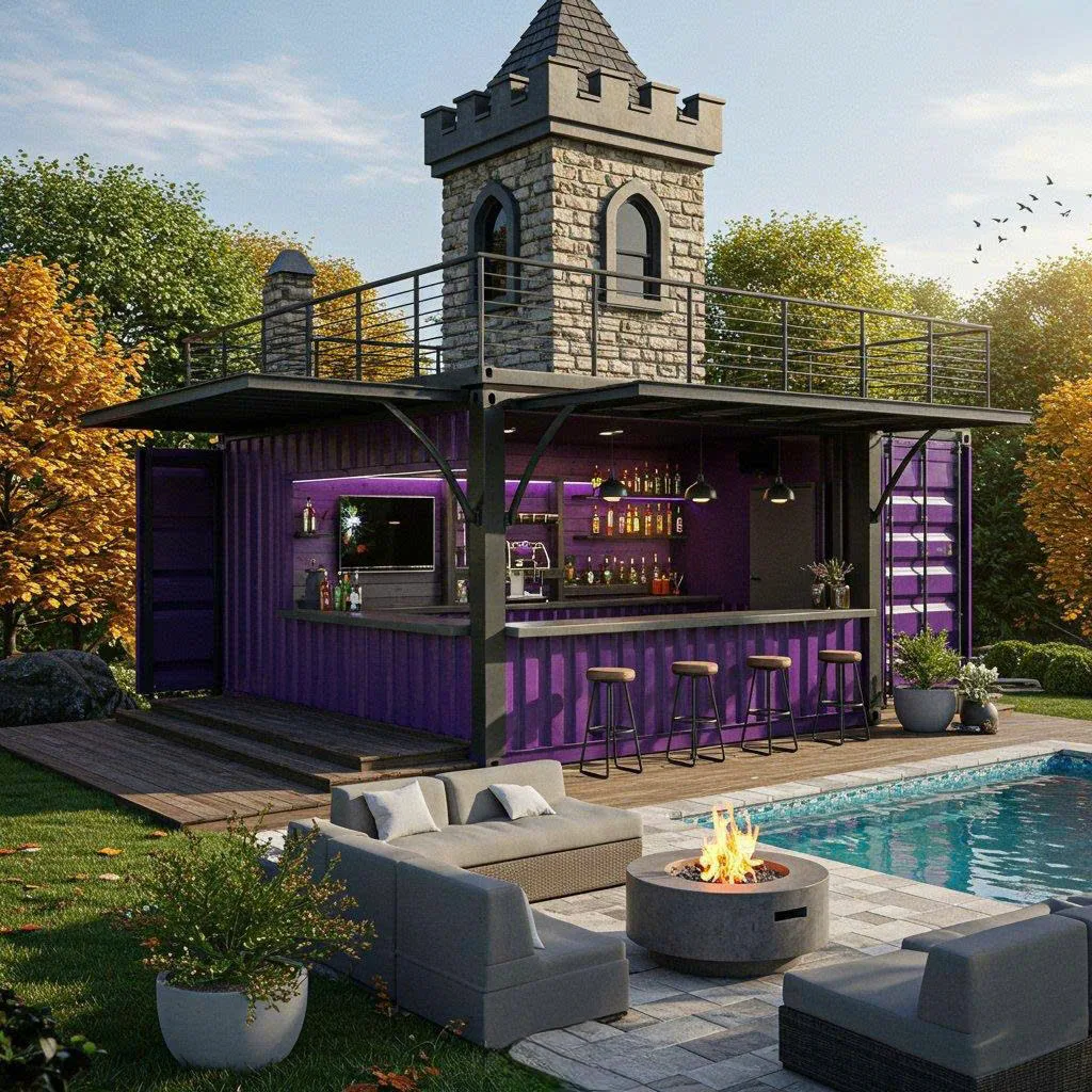 Essential Features to Include in Your Backyard Bar from a Shipping Container