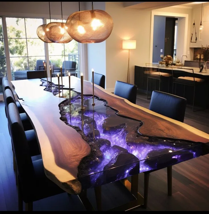 Materials Used in Flowing River Dining Tables