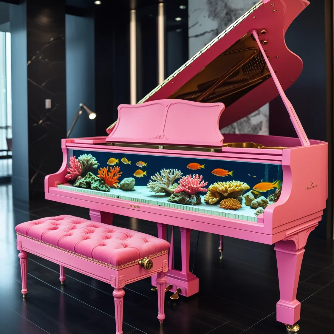 Design and Functionality of Aquarium Pianos