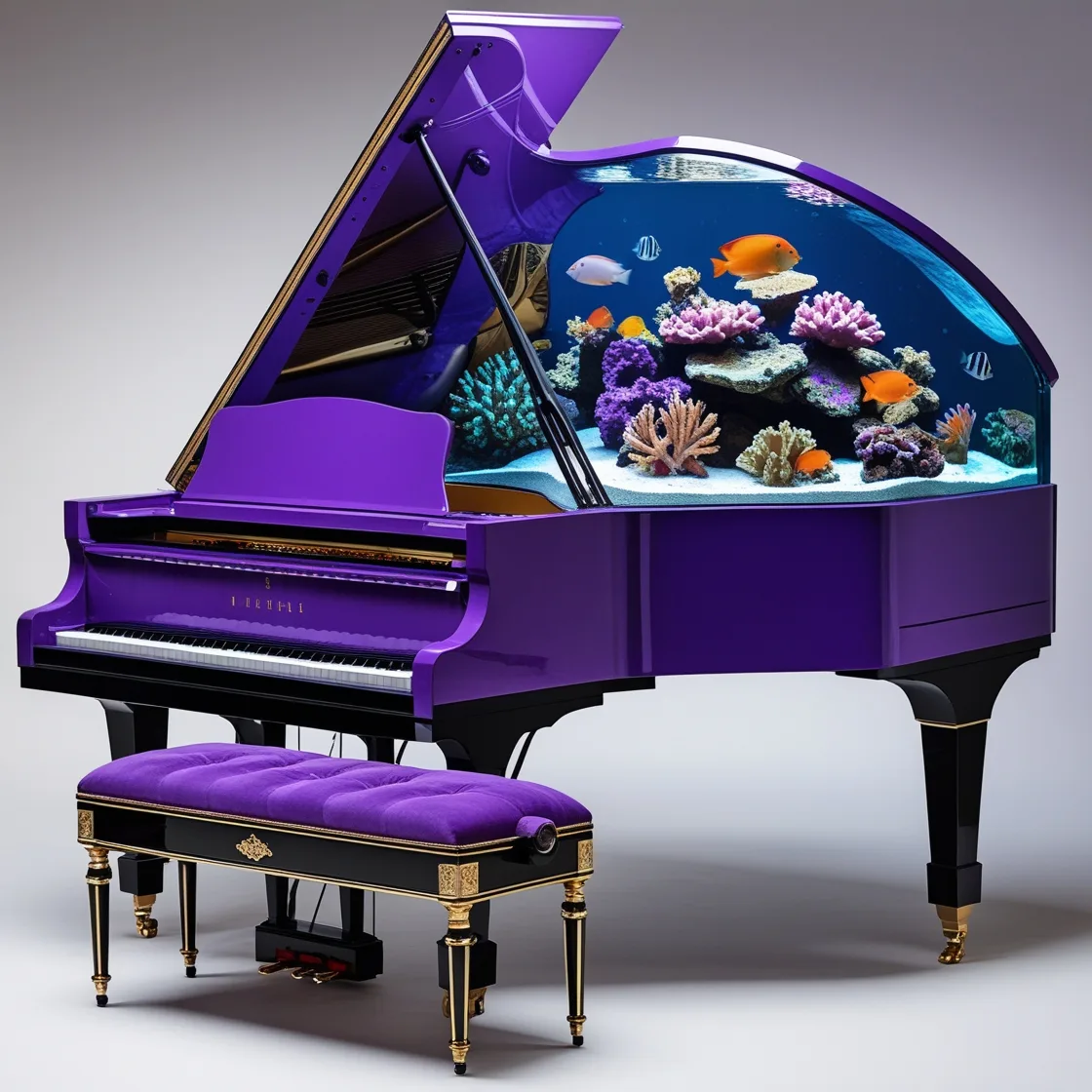 Incorporating an Aquarium Piano Into Your Space