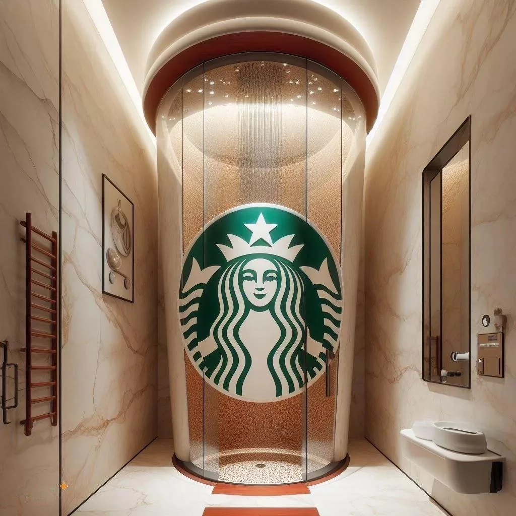 How to Incorporate a Giant Coffee Cup Shower into Your Bathroom