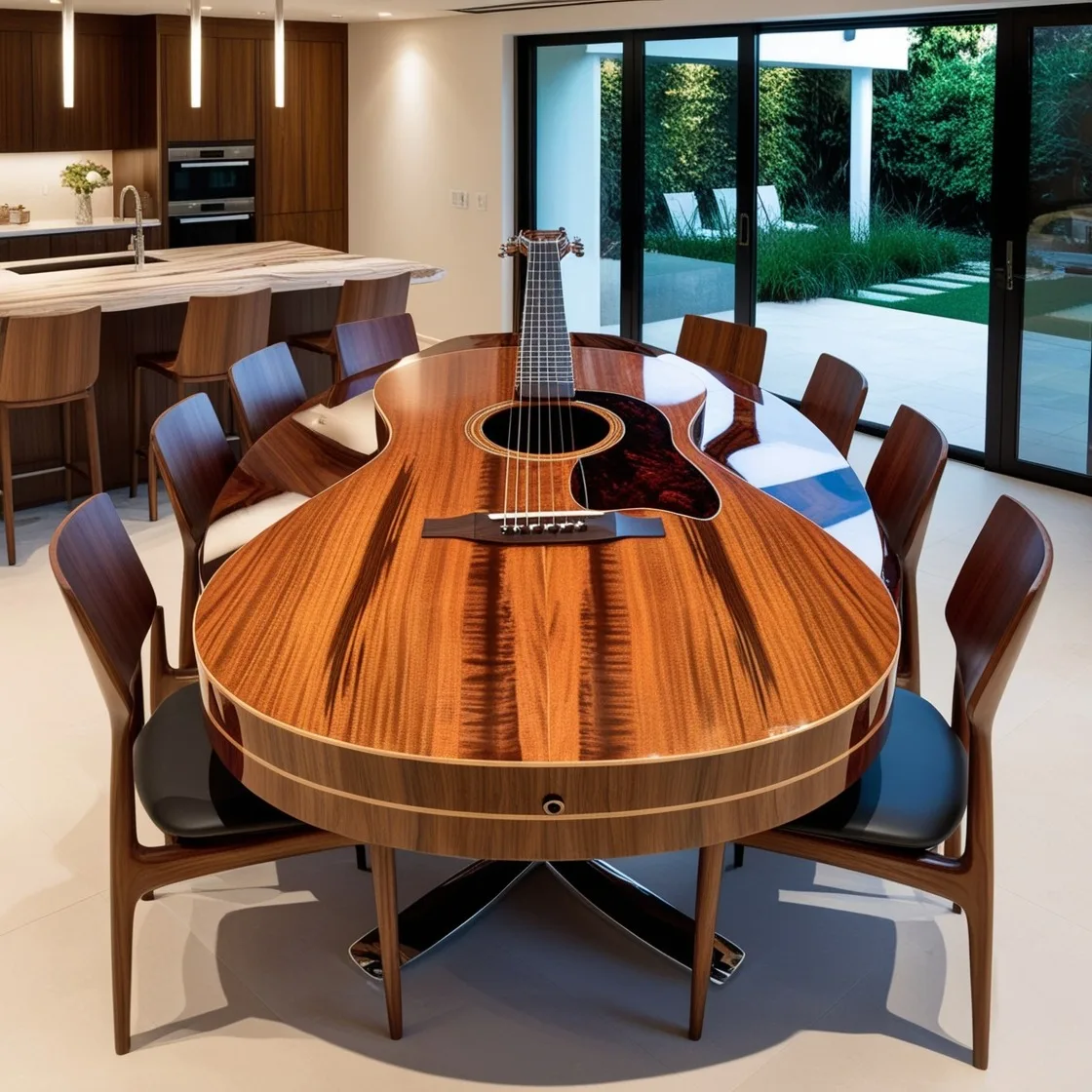 The Craftsmanship Behind a Wooden Guitar Table