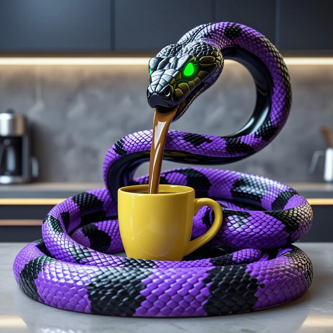 The Unique Appeal of a Snake Coffee Maker