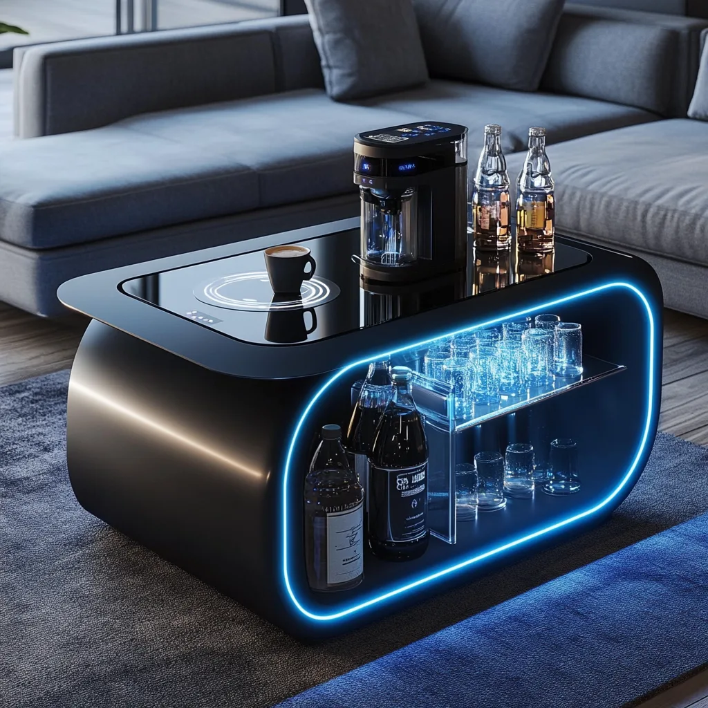 A Coffee Table with a Built-in Coffee Maker - The Ultimate Home Décor Innovation