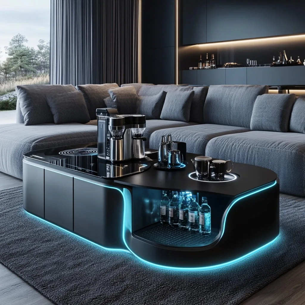 How to Use a Coffee Table with a Built-in Coffee Maker