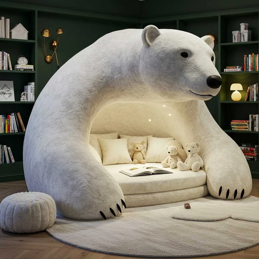 The Magic of Giant Bear Reading Nooks