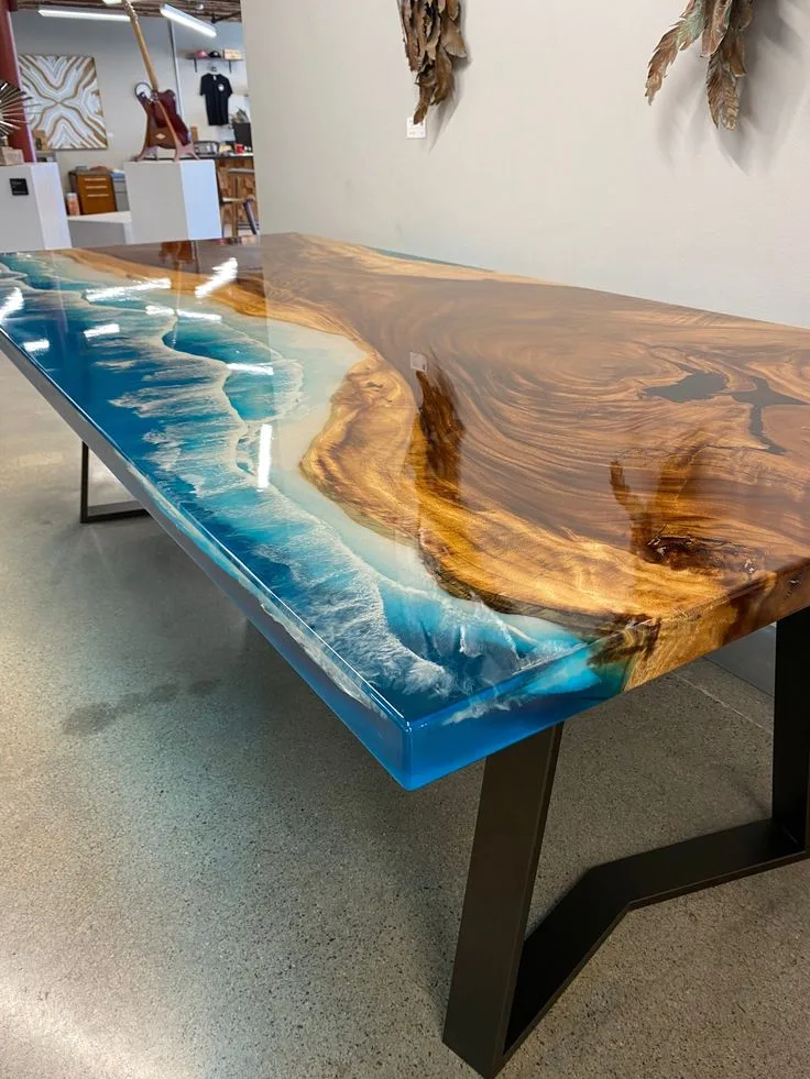 Popular Designs and Themes for Epoxy Scenic Dining Tables