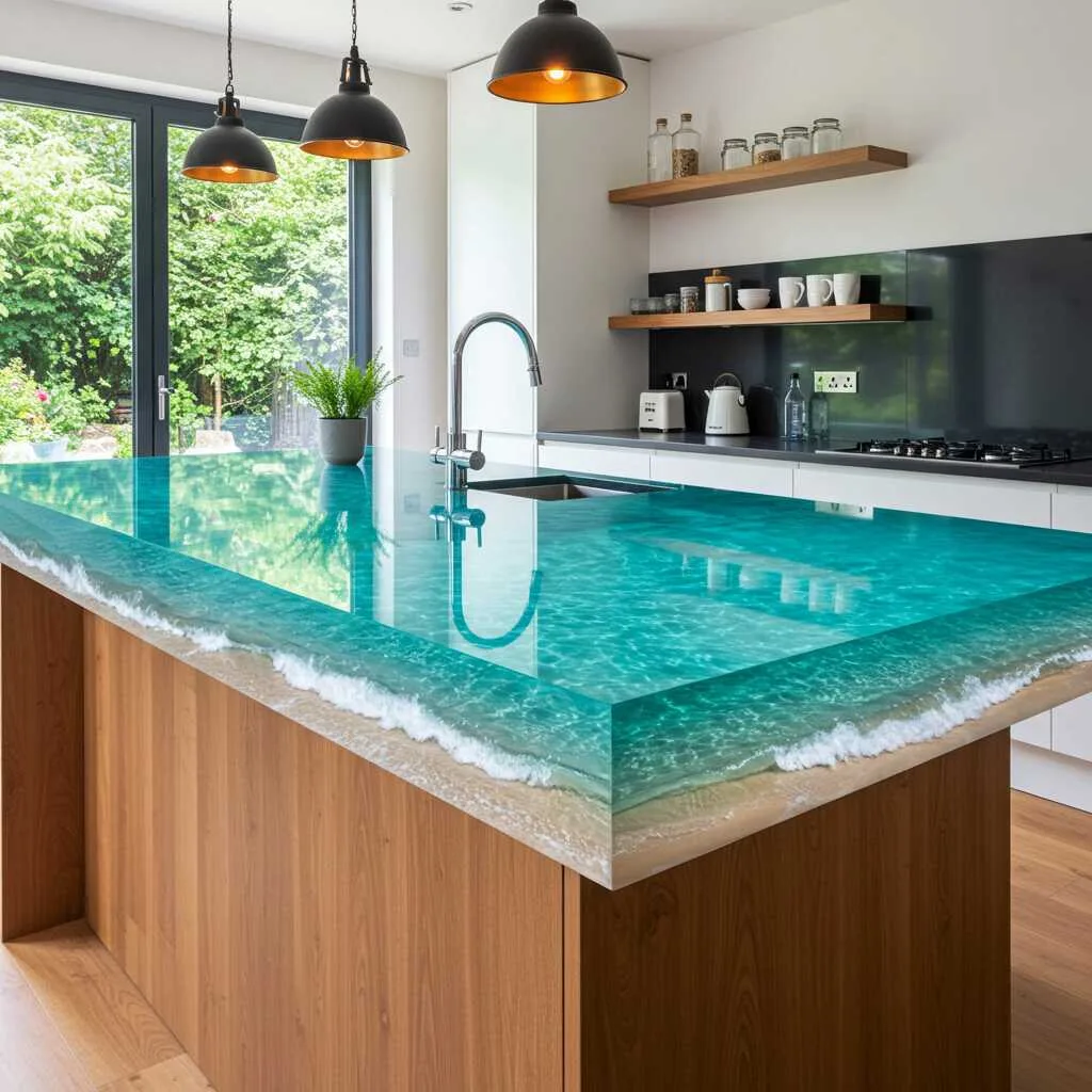 Active Scene Countertops with Beach Designs: A Stunning Fusion of Art and Functionality