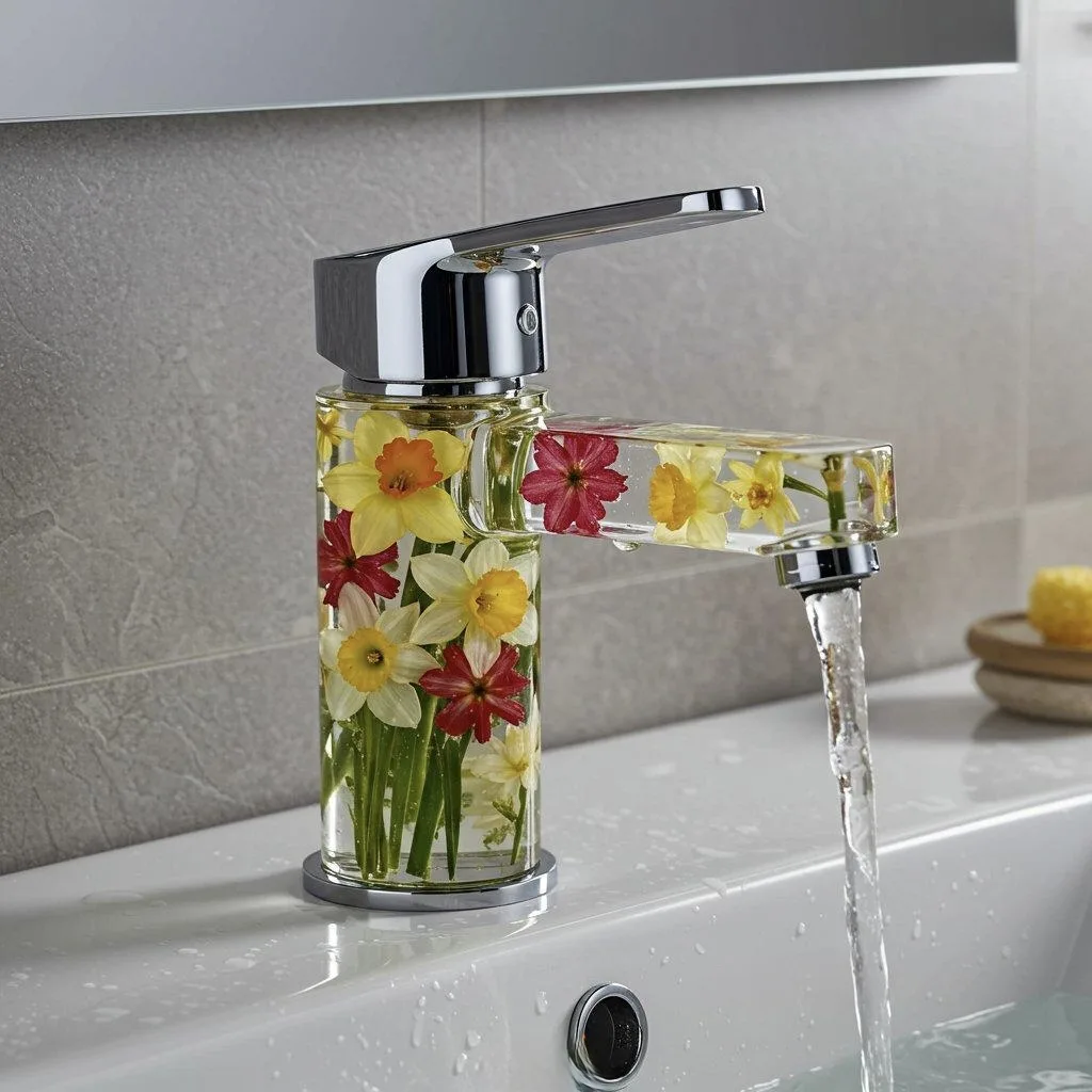 Comparisons: Flower Inspired Epoxy Resin Faucets vs. Traditional Faucets