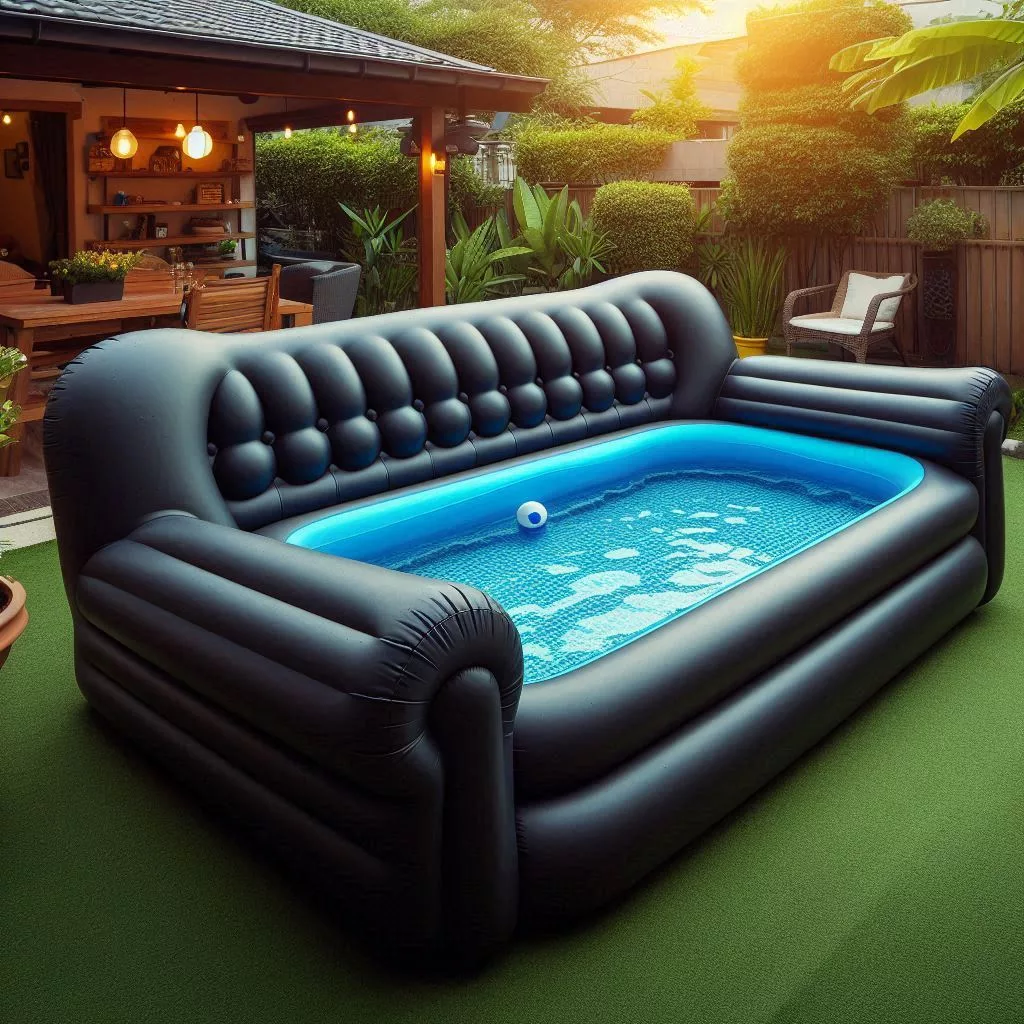 Types of Inflatable Sofa Pools