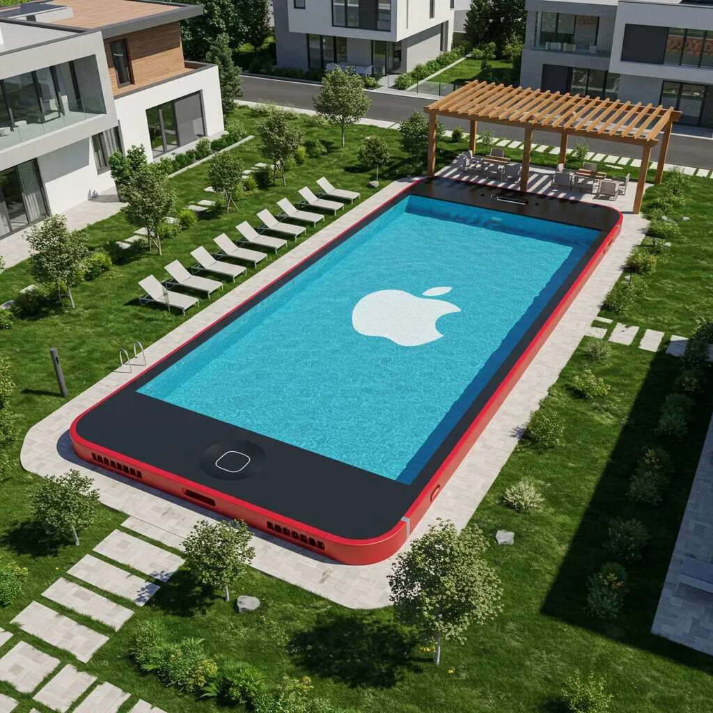 Designing and Constructing an iPhone Shaped Pool