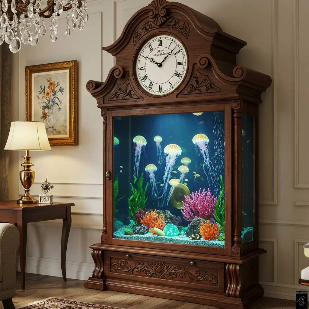 The Technology and Functionality of a Jellyfish Aquarium Grandfather Clock