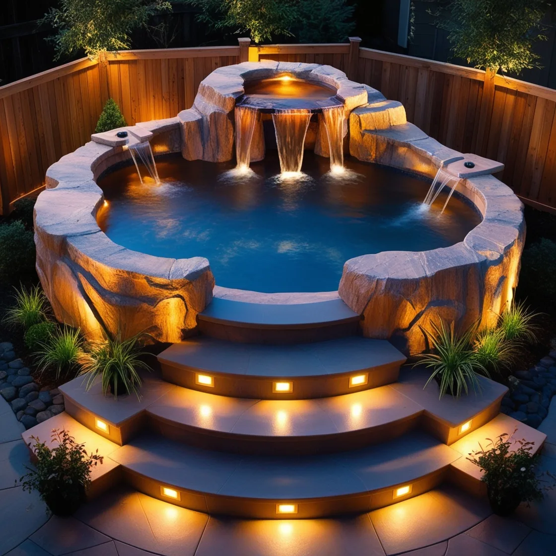 The Fiery Allure of Volcano-Inspired Hot Tubs