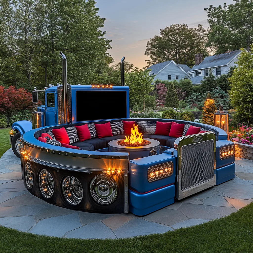 The Unique Appeal of a Semi Truck Conversation Sofa