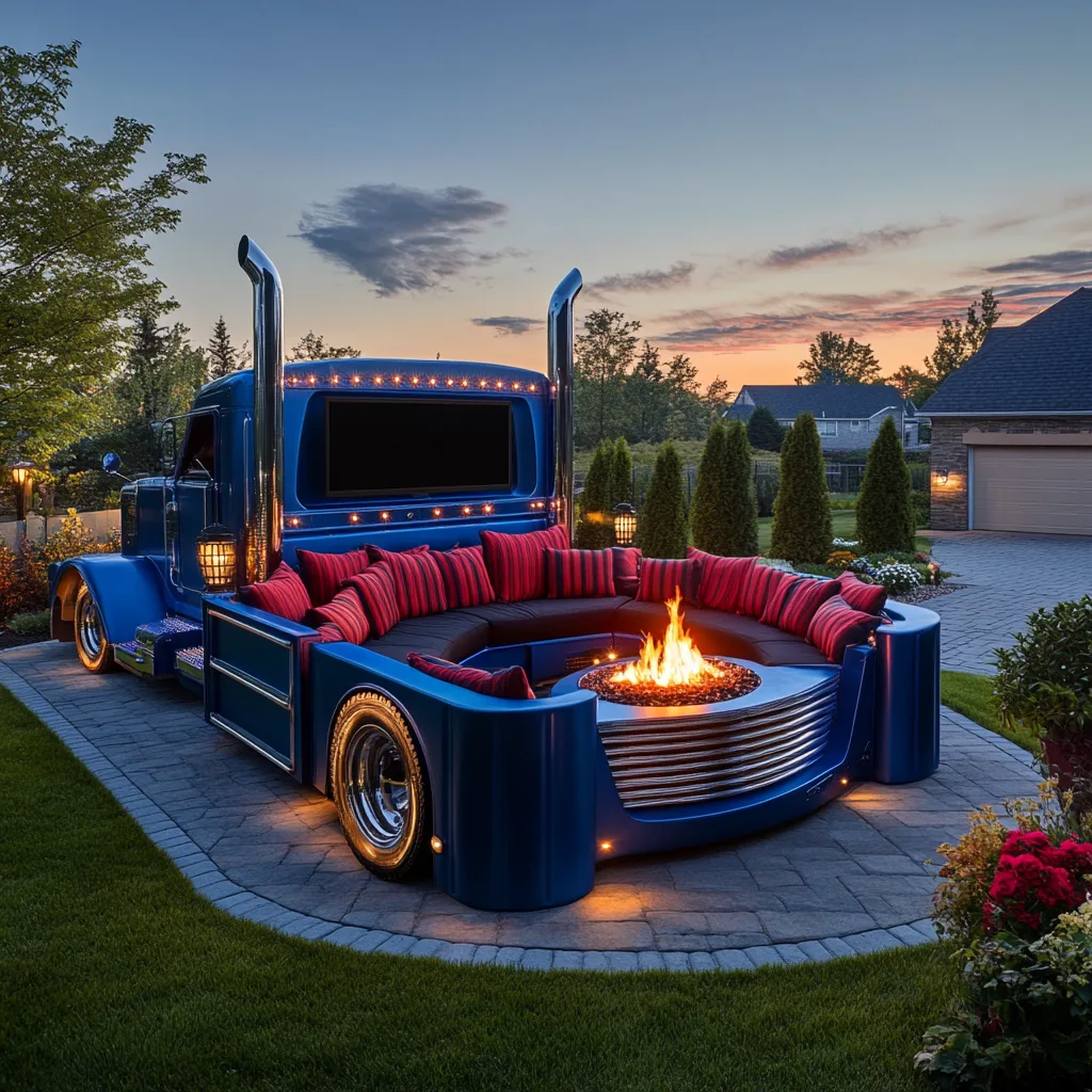 The Unique Appeal of a Semi Truck Conversation Sofa