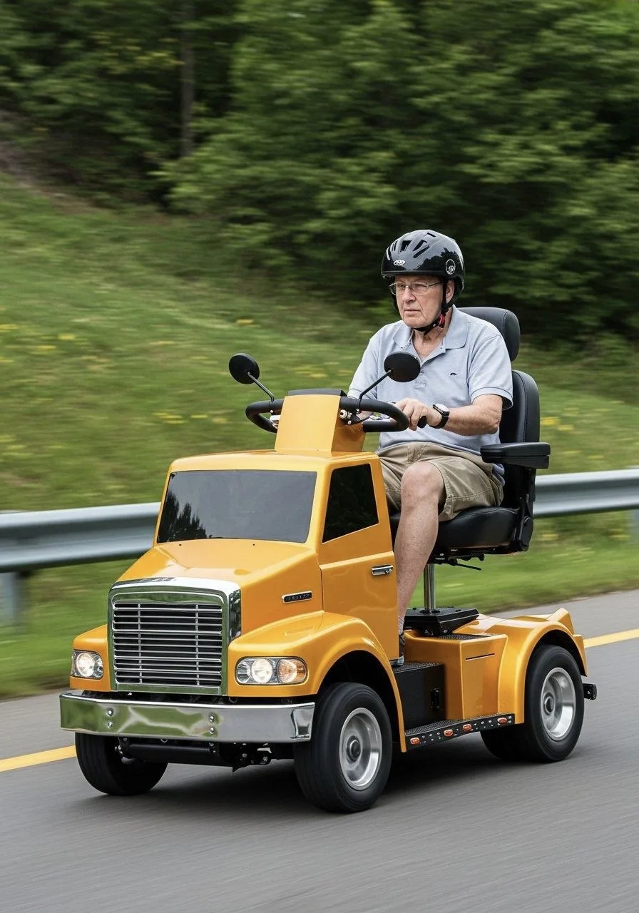 Examples of Semi-truck Mobility Scooters in Action