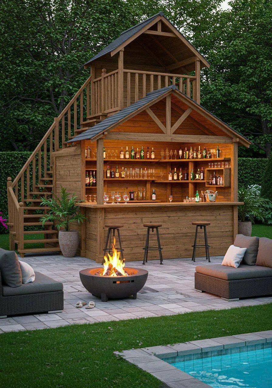 Step-by-Step DIY Backyard Bar Construction